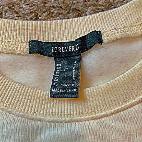 | sweater | Forever 21 | S | yellow bage ish | - Picture 3 of 4